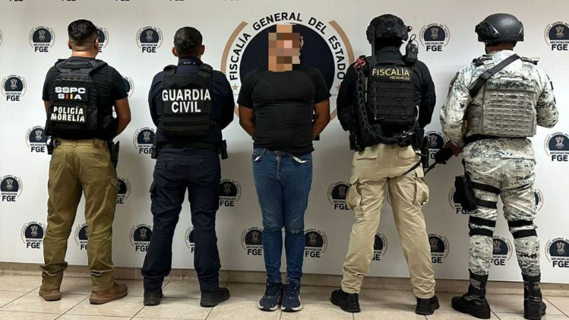 Policía Morelia y FGE capturan a tres sujetos con órdenes de aprehensión 