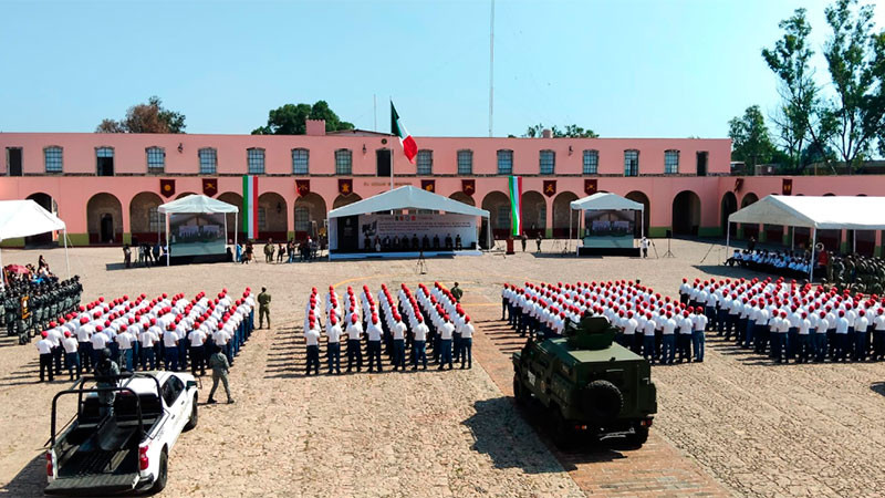 Ejército Mexicano realiza ceremonia por el 164 aniversario de la Batalla de Puebla y toma de protesta del Servicio Militar Nacional en Morelia 