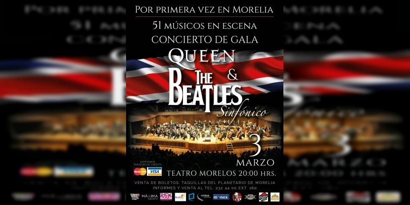 Homenaje sinfónico a Queen y The Beatles con 51 músicos en escena 