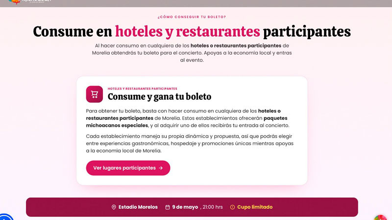¡El regalo ideal para mamá! Obtén tus boletos para El Buki consumiendo en hoteles y restaurantes 