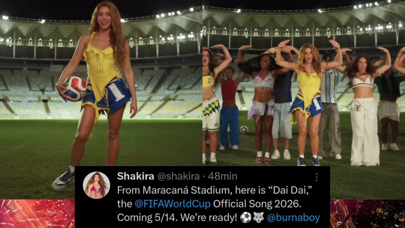Del "Waka Waka" al "Dai Dai": Shakira presenta la canción oficial del Mundial 2026 