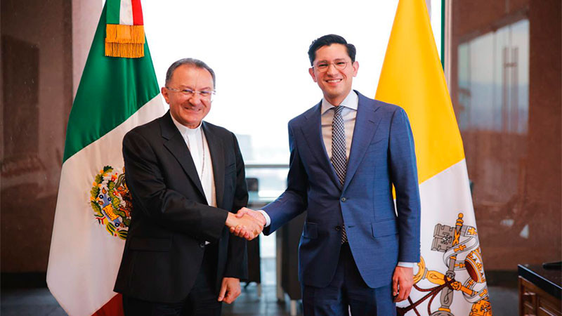 Acuerdan México y el Vaticano ampliar la cooperación bilateral  y mantener una agenda basada en principios humanitarios y de diálogo 