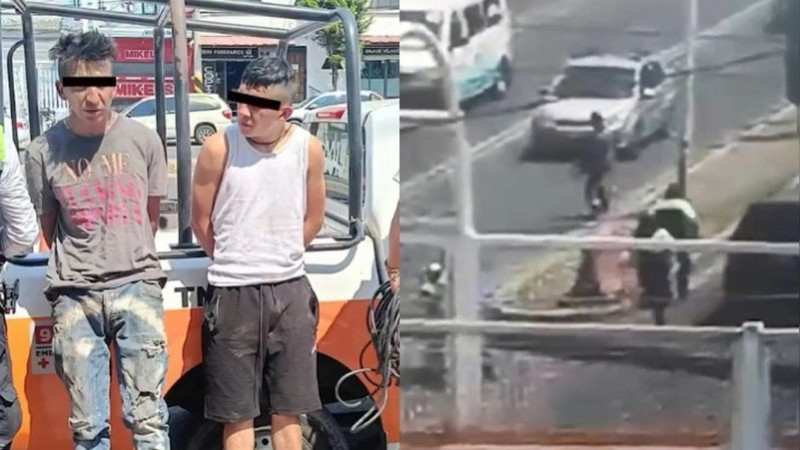 Cámaras captan persecución tras asalto en gasolinera de Tecámac; hay dos detenidos 