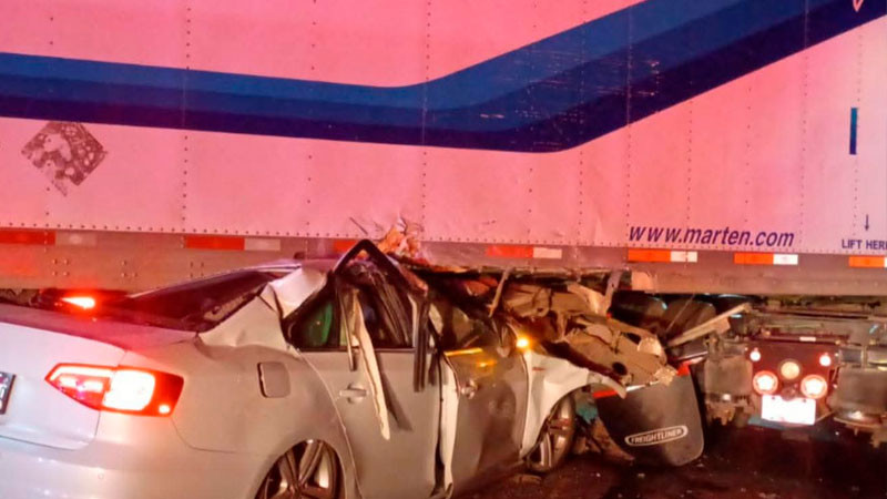 Identifican a los dos hombre muertos en accidente de la Morelia-Pátzcuaro  