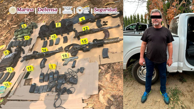 Cateos en la frontera de Chiapas golpean a red ligada al crimen; aseguran camioneta blindada, armas, ranchos y detienen a dos hombres 