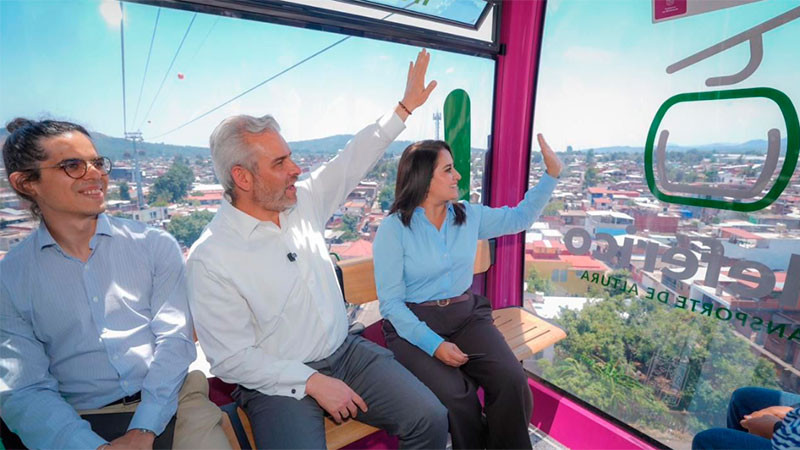 Teleférico ha transportado a 340 mil uruapenses en menos de un mes: Gladyz Butanda 