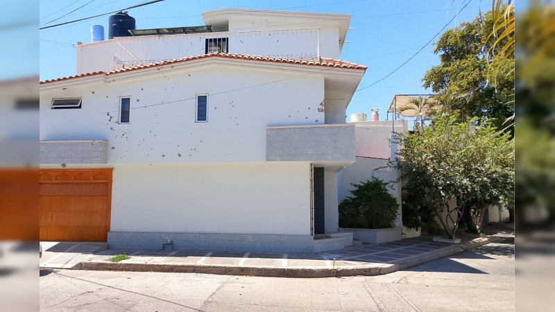Atacan a balazos antigua residencia de Rocha Moya en Culiacán, Sinaloa; vivienda estaba deshabitada 