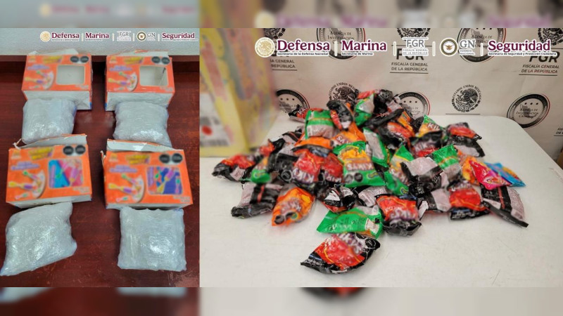 “Dulces envenenados”: descubren cargamento de estupefacientes oculto entre golosinas en Morelia, Michoacán 