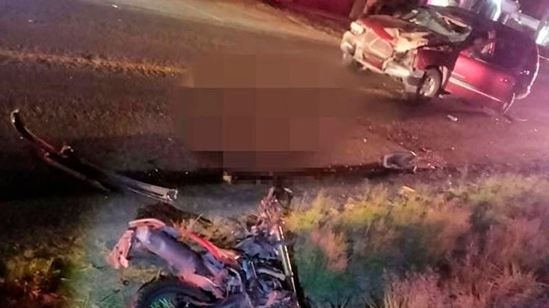 En accidente muere motociclista en Zinapécuaro, Michoacán 
