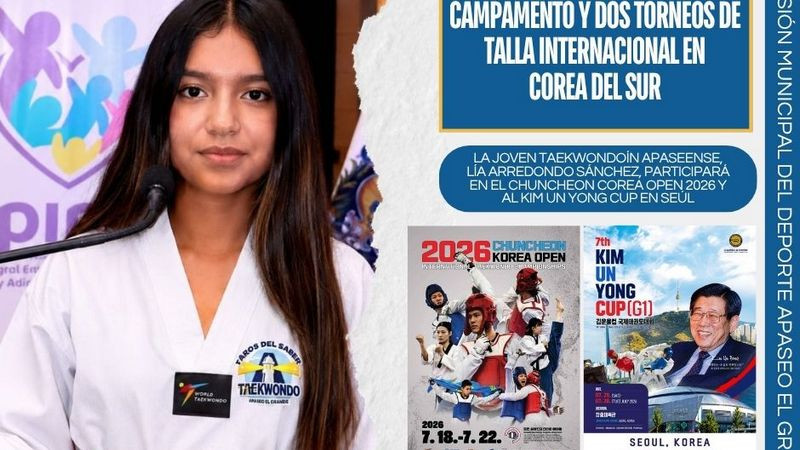 Guanajuato tendrá representación en Corea del Sur con la taekwondoín Lía Arredondo 