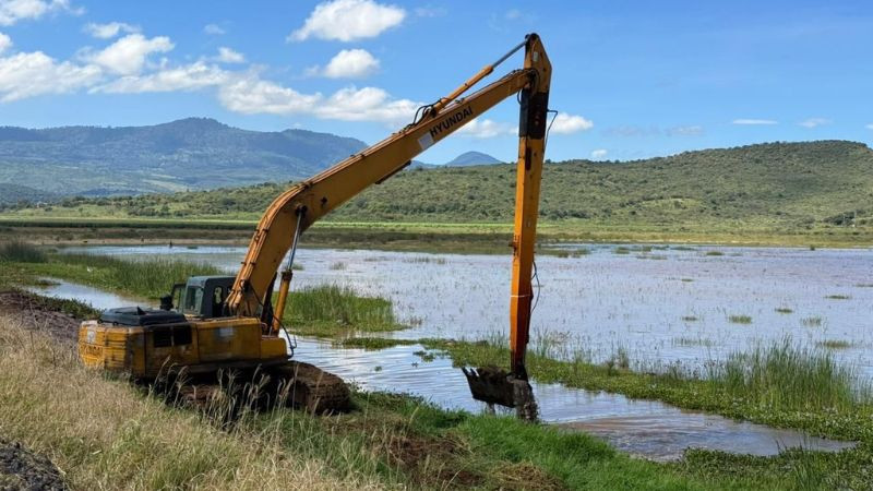 Conagua y Gobierno estatal coordinan limpieza de drenes y canales para prevenir inundaciones 