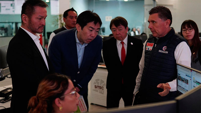 Sostiene la SSP y Cámara Japonesa de Comercio reunión para fortalecer seguridad logística en Michoacán 