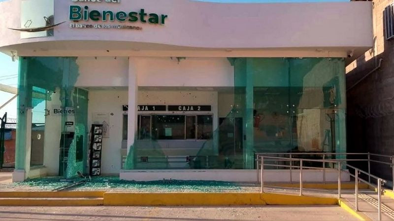 Ataque armado contra Banco del Bienestar desata temor en Tamazula, Durango 