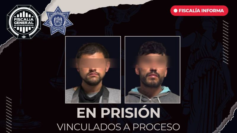 Dos hombres en prisión por delitos contra la seguridad pública en Corregidora 