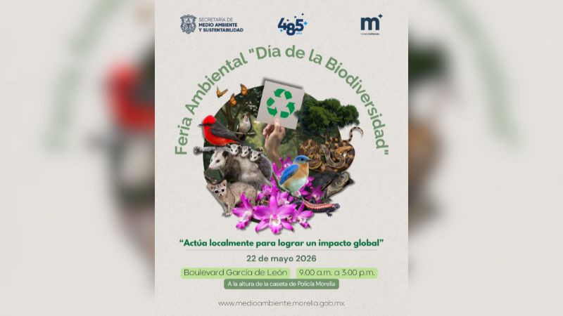 Gobierno de Morelia invita a vivir la Feria Ambiental de la Biodiversidad 