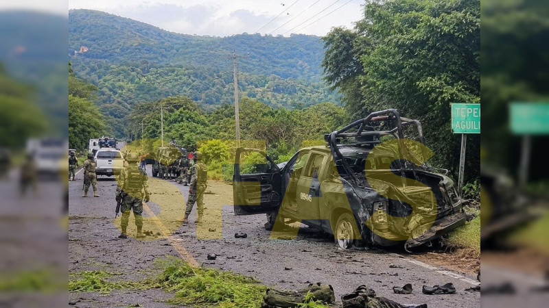 Viralizan supuesta emboscada mortal a militares en territorio de uno de los más buscados por EEUU en Michoacán; autoridades lo desmienten  