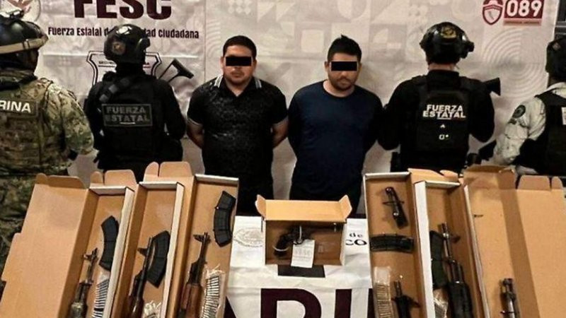 Caen "El Makumba" y "El Tony" tras persecución en Tecate, Baja California; son presuntos operadores de grupo criminal jalisciense 