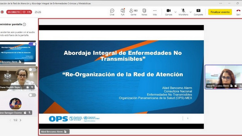 ISSSTE y OPS/OMS fortalecen la formación médica con seminarios web sobre prevención y atención integral 