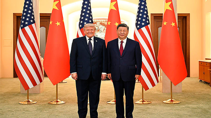 Asegura Trump que no habló sobre aranceles con Xi Jinping 