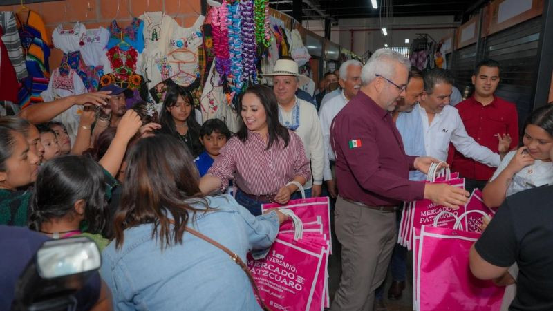 Mercado de Pátzcuaro cumple un año como obra de identidad y dignidad: Gladyz Butanda 