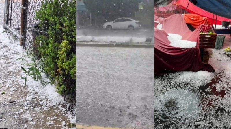 Granizada sorprende a Coacalco y Ecatepec en el Estado de México; lluvia deja daños e inundaciones 