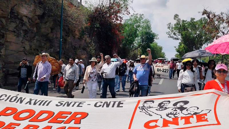 CNTE Michoacán definirá acciones de presión tras reprogramación de entrega de demandas 