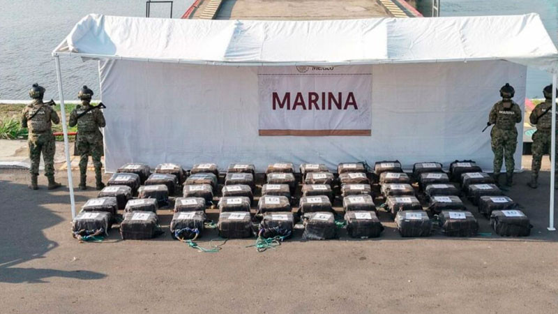 Golpe multimillonario al crimen; aseguran 1.5 toneladas de estupefacientes en Chiapas; hay 5 detenidos 