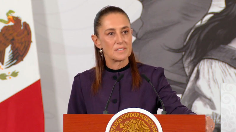 La derecha internacional nos quiere subordinados, acusa Sheinbaum 