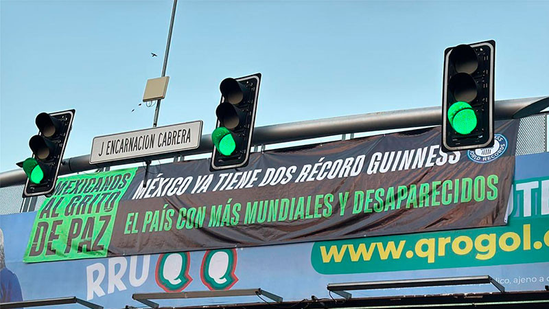 "Estamos hartos de las mentiras de la 4T y por eso colocamos las mantas": Mexicanos al Grito de Paz 