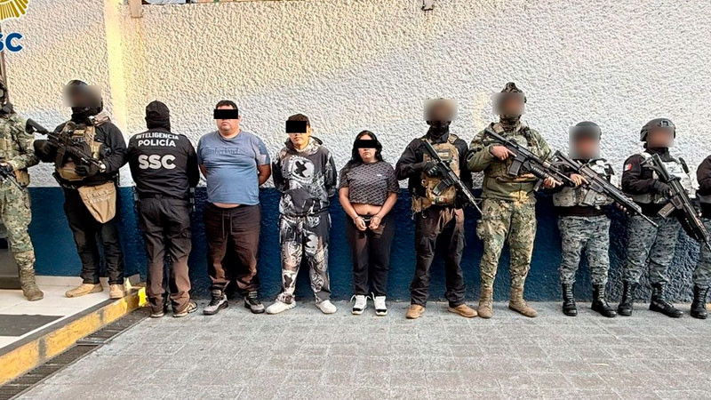 Detienen a 6 presuntos miembros de célula criminal que opera en la CDMX 