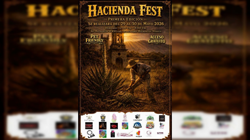Queréndaro se prepara para vivir el “Hacienda Fest 2026”, un evento que celebra la cultura, el mezcal y la tradición michoacana 