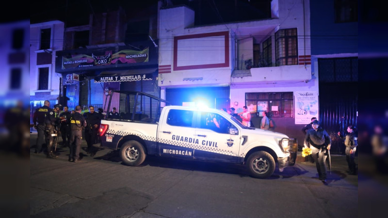 Ataque armado en negocio de micheladas en Morelia, Michoacán; sujeto disparó tras ser rechazado por una mesera 