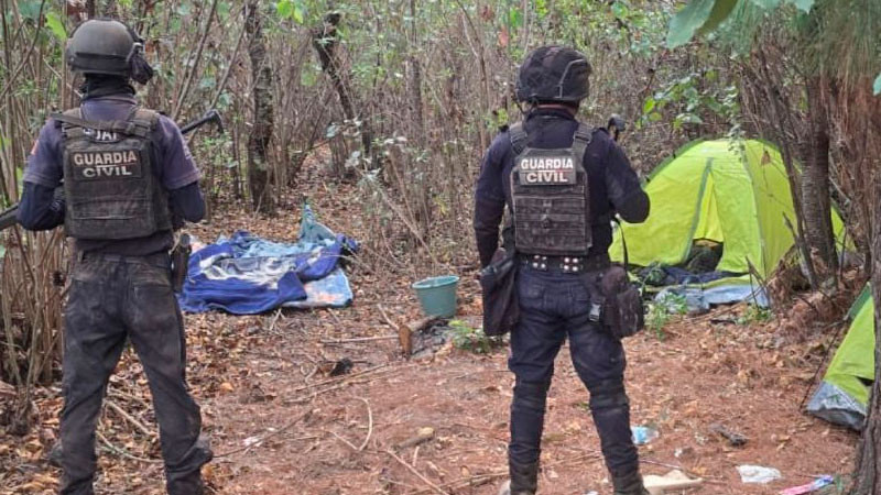 En Nahuatzen, Michoacán, localiza la GC campamento del crimen organizado  