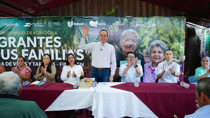 Semigrante fortalece la unión familiar con entrega de visas en Ziracuaretiro  