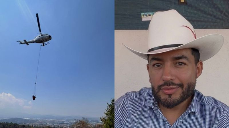 Coordinación entre Ayuntamiento de Los Reyes y Gobierno del Estado logra contener incendio en el Cerro de Santa Rosa 