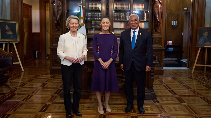 Afirma Ursula von der Leyen que el Acuerdo Global Modernizado firmado entre México y UE es uno de los más ambiciosos 