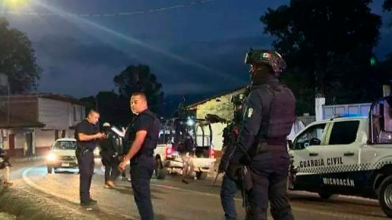 Atacan a balazos a la GC en Salvador Escalante, Michoacán; no se reportan heridos 