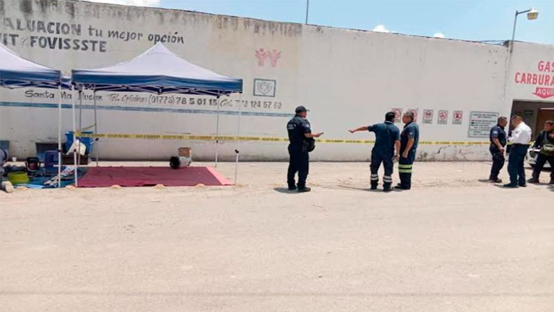 Explosión en una gasera en la carretera Tula-Hidalgo, deja dos personas heridas 
