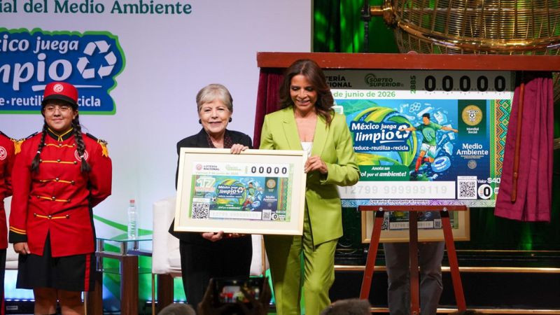 Presentan billete conmemorativo de la Lotería Nacional por el Día Mundial del Medio Ambiente 