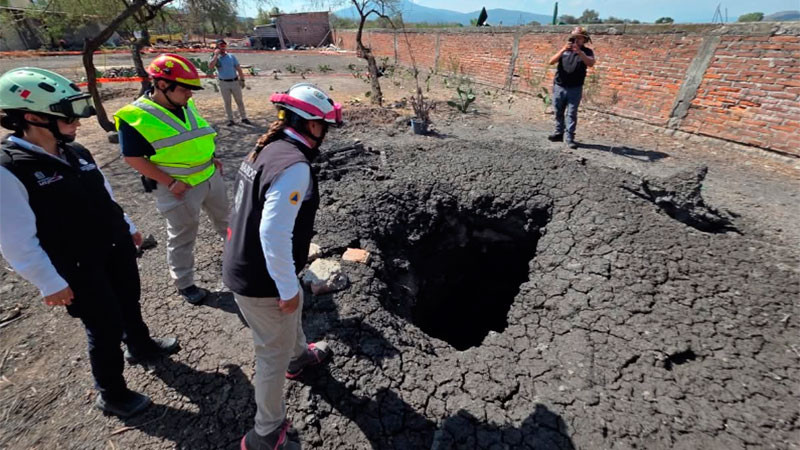 Mantiene vigilancia permanente la CNPC en la comunidad de El Salitre de Ixtlán ante la aparición de manifestaciones hidrotermales superficiales 