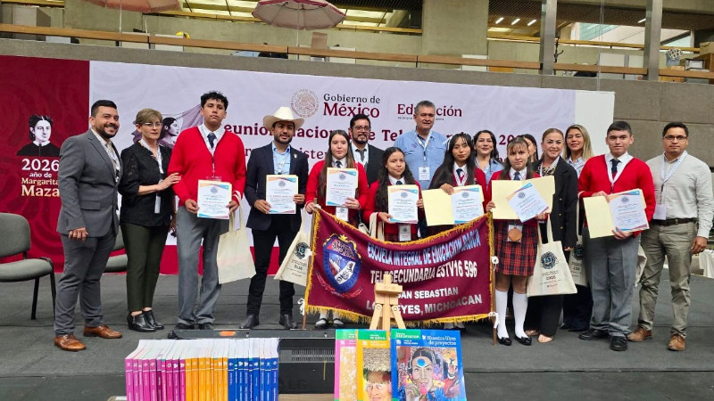 Estudiantes de Los Reyes conquistan premio nacional de la SEP y agradecen el fuerte respaldo de Humberto Jiménez 