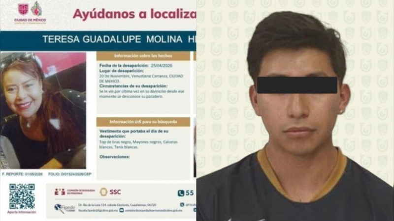Teresa Guadalupe desapareció hace un mes en CDMX; su hijo está preso como presunto responsable 
