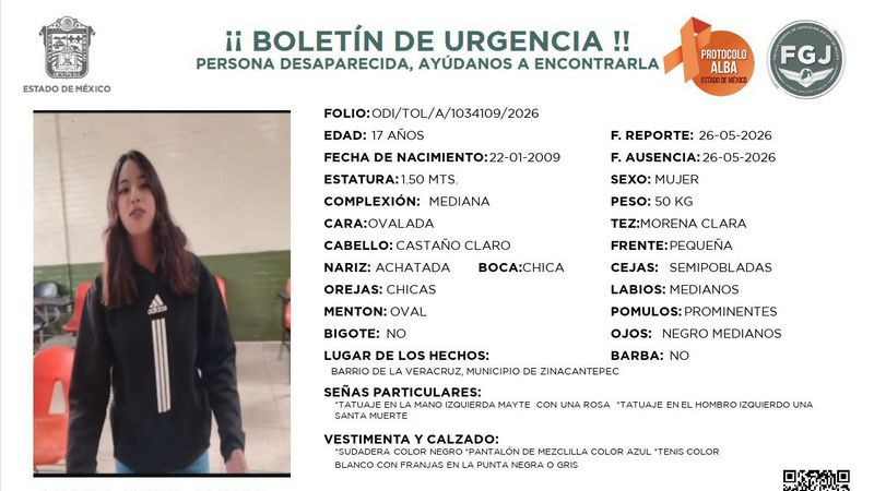 Hallan en Buenavista, Michoacán, a joven mexiquense desaparecida 