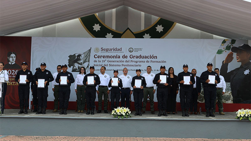 Concluyen su formación para el Sistema Penitenciario Federal 504 elementos  
