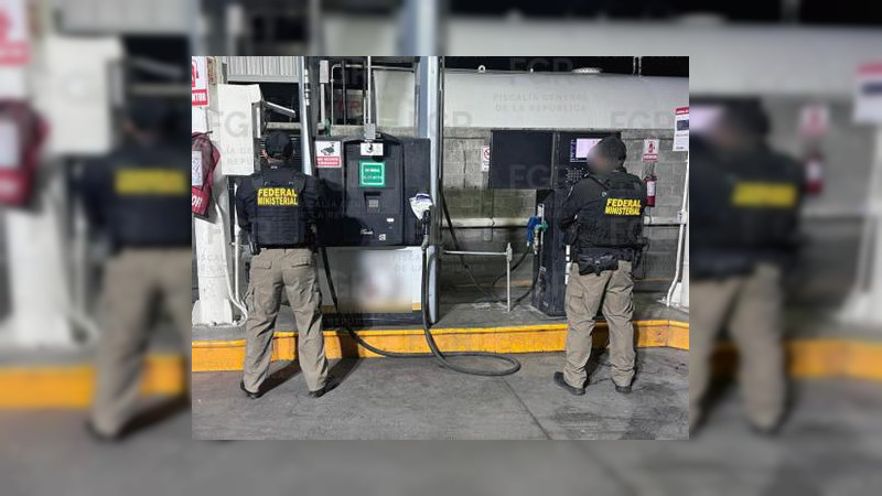 Gasolinera de huachicol a las puertas de Morelia: Aseguran bomba despachadora y más de 50 mil litros de hidrocarburo en Tarímbaro; FGR Michoacán investiga 