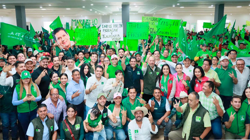 Estructuras del PVEM en Michoacán se fortalecen en más de 100 comités municipales 