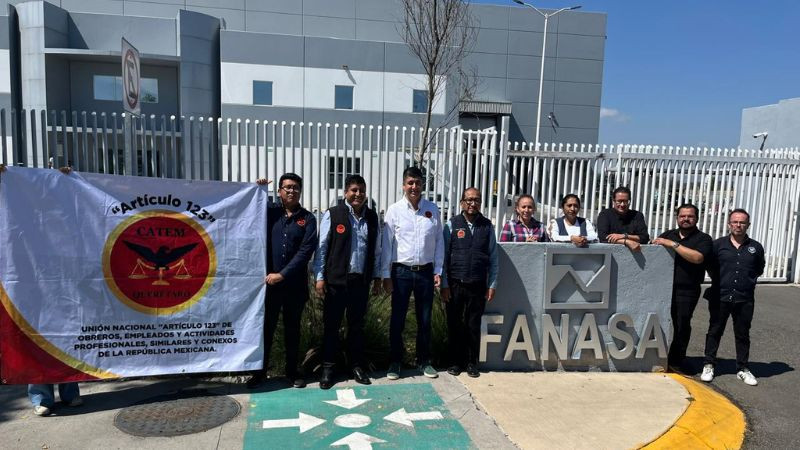 Gana CATEM representación de trabajadores de FANASA en Querétaro 