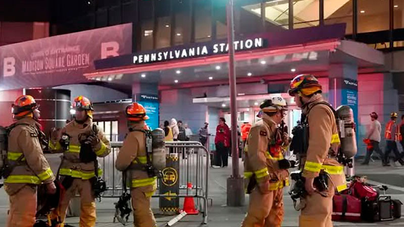 Incendio en tren de Nueva York deja al menos 5 heridos	 