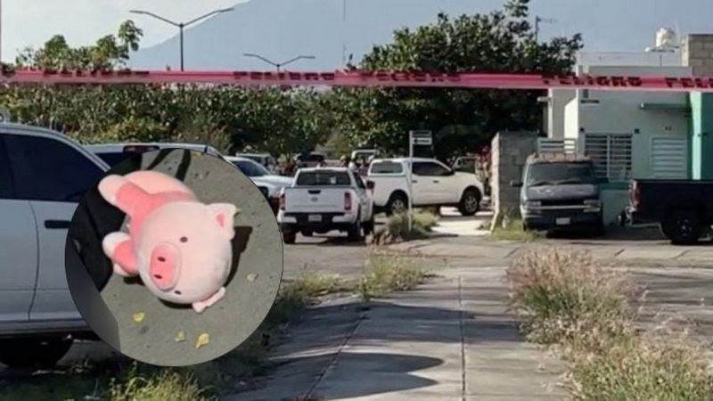 Ultiman a hombre en el centro de Culiacán; dejan otro peluche de cerdito rosa junto al cuerpo 