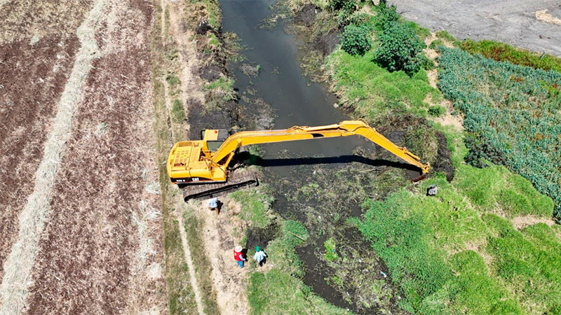 Adolfo Torres supervisa acciones preventivas; se retiran 44 mil toneladas de material en ríos y drenes 